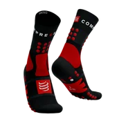 Skarpetki sportowe męskie - COMPRESSPORT Skarpetki trekkingowe HIKING SOCKS black/red/white - miniaturka - grafika 1