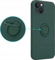 Etui i futerały do telefonów - OEM Etui Silicon Ring do Iphone 12 PRO MAX zielony - miniaturka - grafika 1