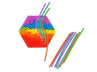 Zabawki sensoryczne - Silikonowa układanka antystresowa Sześciokąt - zabawka - miniaturka - grafika 1