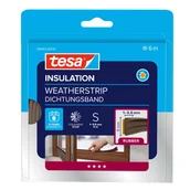 Akcesoria do okien - Tesa Uszczelka E-profile 9mm x 6m brązowa - miniaturka - grafika 1