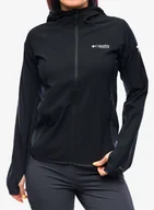 Bluzy sportowe damskie - Bluza rozpinana damska Columbia Spectre Ridge Full Zip Hooded Tech Fleece - black - miniaturka - grafika 1