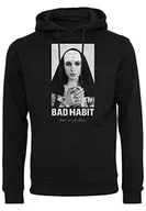 Bluzy męskie - Mister Tee Męska bluza z kapturem Bad Habit, czarny, XXL - miniaturka - grafika 1