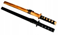 Zabawki i gry sportowe - BEZPIECZNY Drewniany Miecz Rekwizyt Dla Rycerza 55 cm KATANA SAMURAJ - miniaturka - grafika 1
