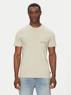 Koszulki męskie - Billabong T-Shirt EBYZT00175 Beżowy Regular Fit - miniaturka - grafika 1