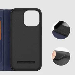 Dux Ducis Skin X2 etui do iPhone 14 Pro pokrowiec z magnetyczną klapką niebieski - Etui i futerały do telefonów - miniaturka - grafika 9
