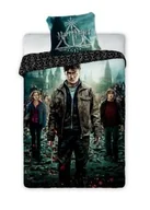 Pościel dla dzieci - Faro Pościel bawełniana 135x200 Harry Potter 003 czarna turkusowa ciemna młodzieżowa poszewka 80x80 - miniaturka - grafika 1