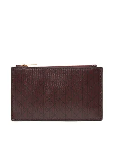 Calvin Klein Duży Portfel Damski Emblem Aop Top Zip Cardcase LV04F1084G Brązowy - Portfele - miniaturka - grafika 1