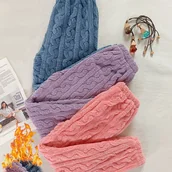 Spodnie damskie - TEMU Trzy sztuki wielokolorowe zimowe spodnie damskie z flaneli, elastyczne, , długie ubrania do wypoczynku, proste i stylowe do użytku wewnątrz i na - miniaturka - grafika 1