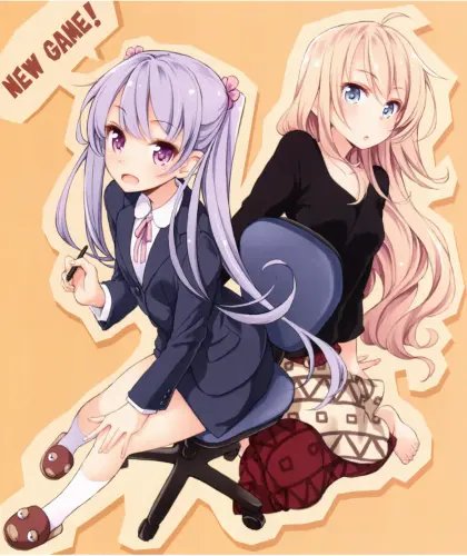 Plakat Anime Manga New Game+ ng_070 A1+ (custom)