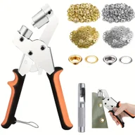 Pasmanteria - TEMU Kompletny zestaw do wiercenia oczek szt. 10 mm - idealny do projektów DIY z tkaniną, skórą syntetyczną i wodoodporną, niezbędny do szycia i - miniaturka - grafika 1