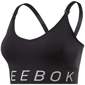 Biustonosze - Reebok Damski biustonosz sportowy Sr Maternity Bra czarny czarny xxs FK5344 - miniaturka - grafika 1