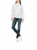 Spodnie damskie - TOM TAILOR JEANSY DAMSKIE RURKI GRANATOWE PRZETARCIA 26/32 JQA - miniaturka - grafika 1