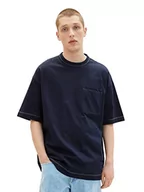 Koszulki męskie - TOM TAILOR Denim Koszulka męska 1036447, 10668-Sky Captain Blue, S, 10668 - Sky Captain Blue, S - miniaturka - grafika 1