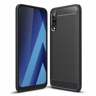 Carbon Case elastyczne etui pokrowiec Samsung Galaxy A50s / Galaxy A50 / Galaxy A30s czarny - Etui i futerały do telefonów - miniaturka - grafika 1
