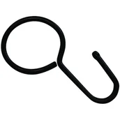 Karnisze - Haczyk do karnisza linowego czarny 20 szt. - miniaturka - grafika 1