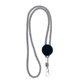 Przybory szkolne - Smycz z karabińczykiem, biała - miniaturka - grafika 1