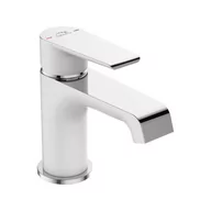 Baterie umywalkowe - Laveo Largo bateria umywalkowa stojąca z korkiem chrom/biały BAH 622D produkcji BAH 622D - miniaturka - grafika 1