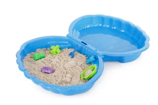 XXL MEGA DUŻA PIASKOWNICA PLASTIKOWA BASEN 2W1 MUSZELKA PREMIUM + zabawka - Place zabaw - miniaturka - grafika 1