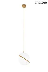 Lampa wisząca Globe MSE010100238 dwie półkule białe złote - Lampy sufitowe - miniaturka - grafika 1