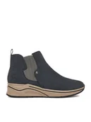 Botki damskie - Rieker Botki CEO-N9561-14 Granatowy - miniaturka - grafika 1