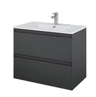 Szafki łazienkowe - Elita 168146 SZAFKA podumywalkowa SPLIT 80 2S ANTHRACITE MATT PDW - miniaturka - grafika 1