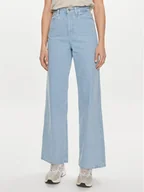 Spodnie damskie - Calvin Klein Jeansy K20K206579 Niebieski Wide Leg - miniaturka - grafika 1