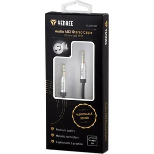 YENKEE Kabel Jack 3.5 mm Jack 3.5 mm 1 m YCA 201 BSR - Kable - miniaturka - grafika 1