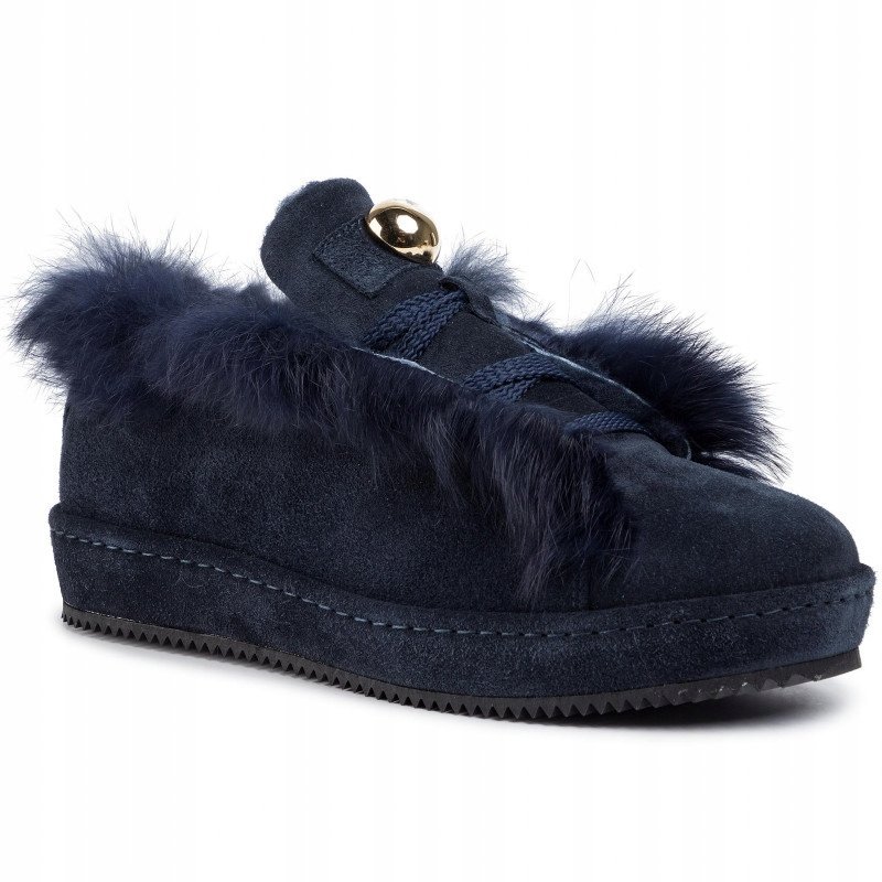 EVA MINGE DAMSKIE PÓŁBUTY SKÓRZANE FUTRO 35 0FX19*