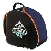 Torby sportowe - POKROWIEC TORBA PLECAK NA BUTY NARCIARSKIE ŁYŻWY ROLKI GRANAT - miniaturka - grafika 1