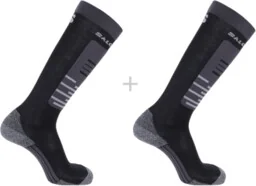 Skarpety narciarskie Salomon S/ACCESS 2Pack Deep Black / Frost Grey - Skarpetki i podkolanówki sportowe - miniaturka - grafika 1