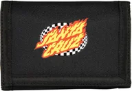 Portfele - portfel SANTA CRUZ OVAL CHECK FLAME WALLET Black - miniaturka - grafika 1