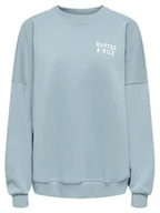 Bluzy damskie - ONLY Bluza Stina 15357086 Błękitny Regular Fit - miniaturka - grafika 1