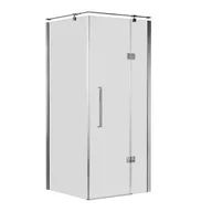 Kabiny prysznicowe - Kabina prysznicowa narożna kwadratowa prawa Fresh Prime 90x90x200cm chrom Sea-Horse - miniaturka - grafika 1