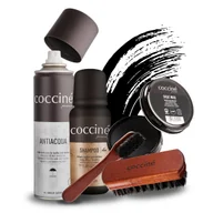 Środki do obuwia i ubrań - Zestaw 5w1do Pielęgnacji Butów Szampon Czarna Pasta Szczotki Impregnat - miniaturka - grafika 1