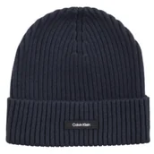 Czapki damskie - Czapka Classic Cotton Rib Beanie Ck Navy K50K512362 BA7 (CK540-b) Calvin Klein - miniaturka - grafika 1