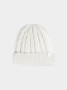 4F Czapka zimowa damska - biała Uniwersalny - Czapki damskie 4F Czapka zimowa damska - biała Uniwersalny - Czapki damskie - miniaturka - grafika 1