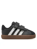 Buty dla dziewczynek - adidas Sneakersy Vl Court 3.0 Cf I ID9156 Czarny - miniaturka - grafika 1