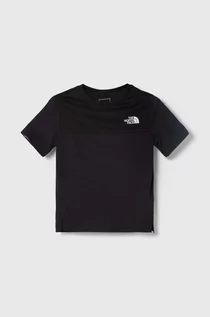 Koszulki dla chłopców - The North Face t-shirt dziecięcy NEVER STOP TEE kolor czarny z nadrukiem - grafika 1