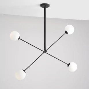 Aldex Lampa sufitowa Ohio czarna szklane kule 1081PL/L1 - Lampy sufitowe - miniaturka - grafika 1
