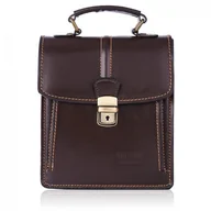 Plecaki - Skórzana Torebka Damska Brązowa Na Ramię Paolo Peruzzi N08-br - miniaturka - grafika 1