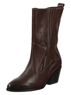 Gabor Skórzane botki w kolorze brązowym - Botki damskie - miniaturka - grafika 1