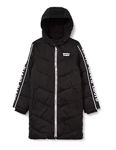 Levi's Kids Kurtka dziewczęca Lvg Long Puffer, Czarny, 16 Lata - Kurtki i płaszcze dla dziewczynek - miniaturka - grafika 1