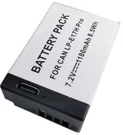 Akumulatory do aparatów dedykowane - CANON baterija LP-E17H Pro be mikroschemos, 1180mAh, USB Type-C - miniaturka - grafika 1