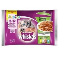 Mokra karma dla kotów - Whiskas Junior Potrawka Smaki Rybne i Tradycyjne w galaretce 4 x 85 g *13 - miniaturka - grafika 1