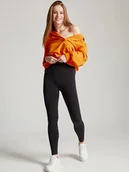 Legginsy - Damskie legginsy mirella czarne Gatta r.M - miniaturka - grafika 1