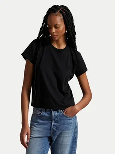 Polo Ralph Lauren T-Shirt 211967102002 Czarny Classic Fit - Koszulki i topy damskie - miniaturka - grafika 1