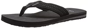 Quiksilver Carver Nubuck M męskie klapki, Wielokolorowa jednolita czerń, 45 EU - Klapki i japonki męskie - miniaturka - grafika 1
