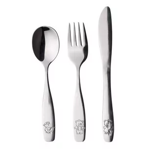 Banquet, ZEestaw sztućców dla dzieci, Zwierzęta, 3 szt. - Sztućce dla dzieci - miniaturka - grafika 1