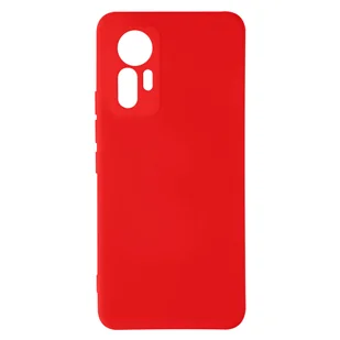 Xiaomi 12 Lite Etui Silikonowe Półsztywne Miękkie w dotyku Cienkie Czerwone - Etui i futerały do telefonów - miniaturka - grafika 1