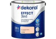 Farby wewnętrzne - Farba Lateksowa Plamoodporna Effect 3IN1 2.5L Kawowy Jasny Dekoral - miniaturka - grafika 1